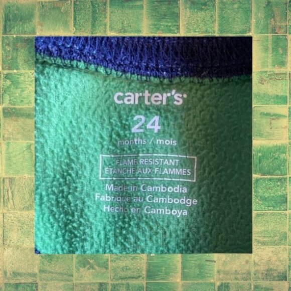 Carter’s Appliqué Monster Pajama Top - Picture 2 of 5